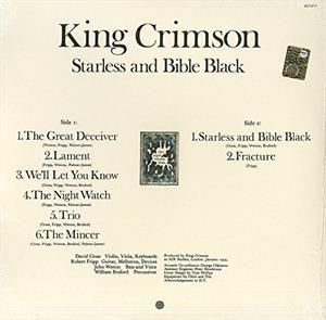 Starless & Bible Black