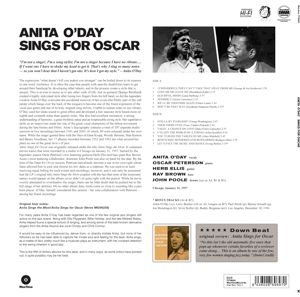 O'DAY, ANITA W. STAN K... - SINGS FOR OSCAR
